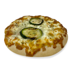 Organic feta & courgette pizza