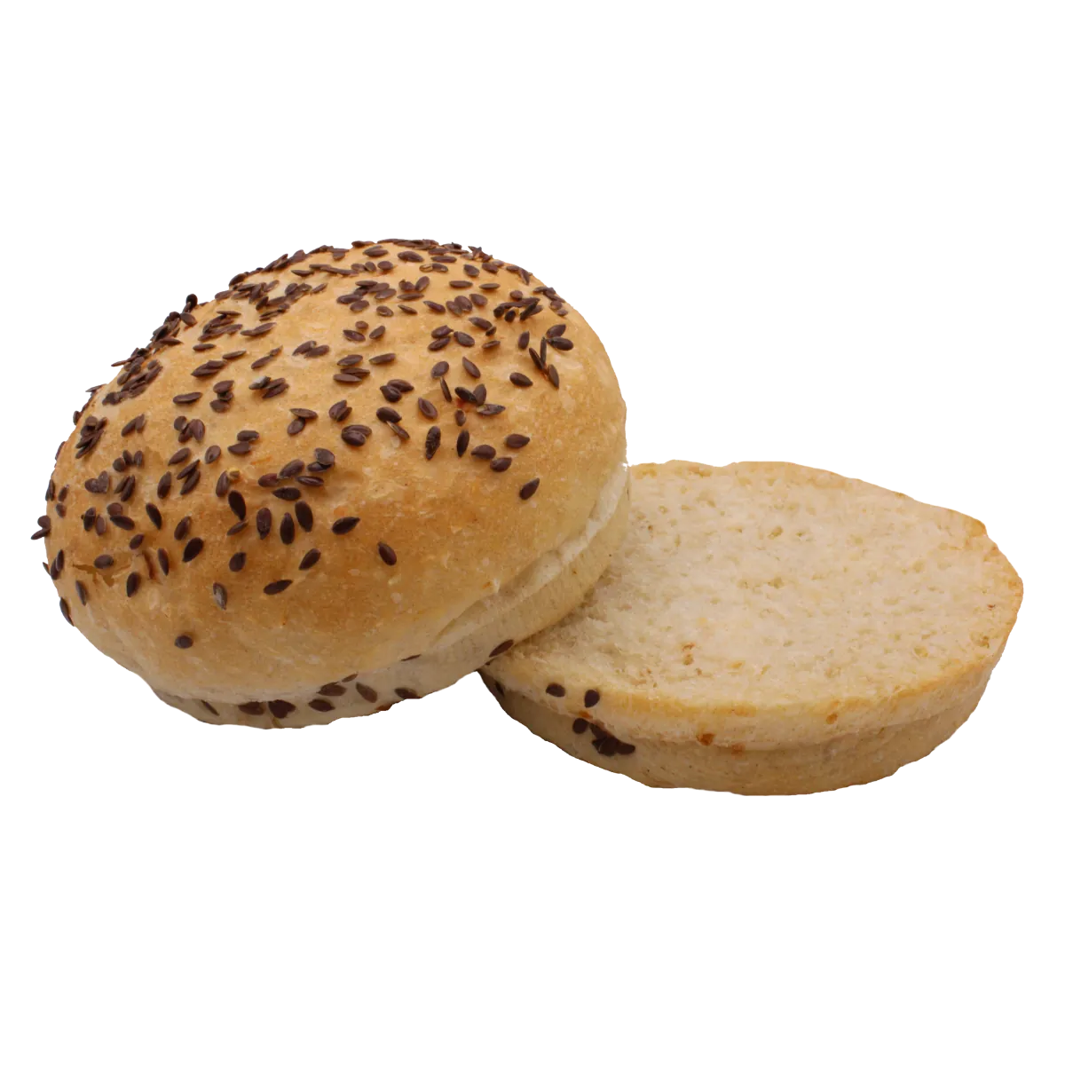 Onion & Brown Flax Burger Bun