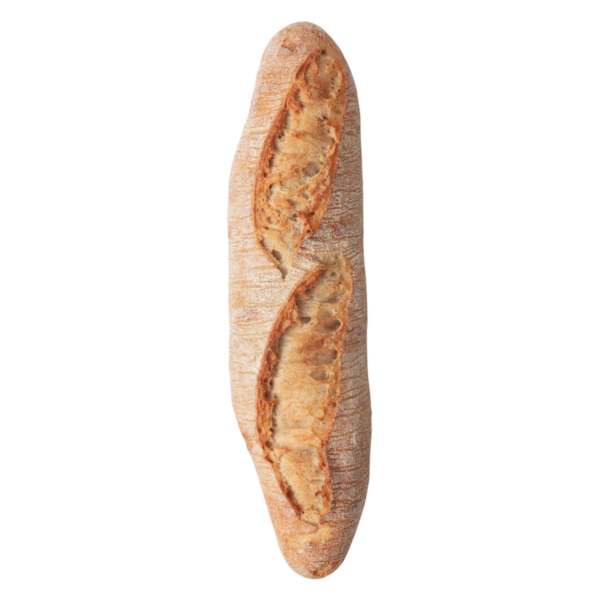 Sandwich baguette with round ends